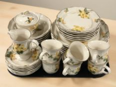 Thirty pieces of Mikasa tea and dinner china