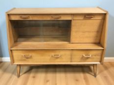 A Lebus oak drink's sideboard,