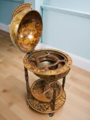 A globe drinks trolley