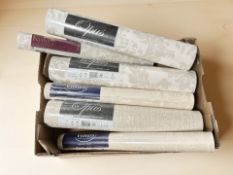 Several rolls of wall paper including Shand Kydd,