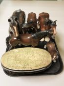 A group of horse ornaments, Beswick,