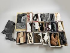 A collection of new or almost-new condition lady's shoes, including Paula Urban, Caprice, Hirica,