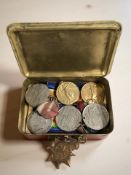 A World War I trio comprising British War Medal, Victory Medal and 1914-15 Star named to 17-357 PTE.