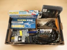 Tools including socket set, soldering set, Stanley No.