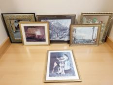 A group of pictures and prints, William Heaton Cooper print,