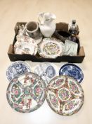 A group of Continental plates, figures,