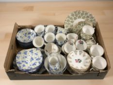 A group of part tea sets, Roslyn, Colclough,