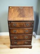 A reproduction fall front lady's bureau,