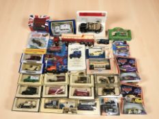 Boxed and unboxed diecast cars, trams, delivery vehicles including Corgi, Hotwheels,