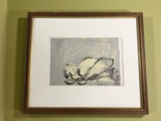 After Tracey Emin : Abstract print initialled TE, dated 2006,