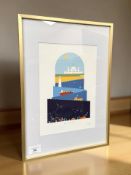 After Maggie : Whitley Bay, colour print, signed in pencil, 19.