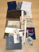 A group of ephemera relating to ship building in Wallsend, photographs,