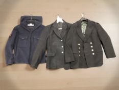 Three Naval/railway tunics