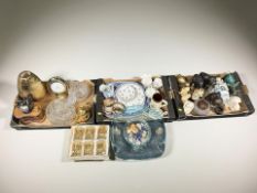 A large quantity of ceramics, coffee grinder, glass wares,