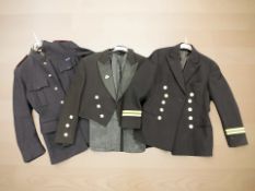 Three Naval/railway tunics