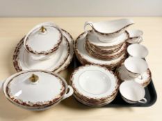 Thirty nine pieces of Royal Doulton Winthrop tea and dinner porcelain.