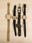 Five various lady's wristwatches including Seiko.