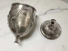 A Victorian silver cup, probably Joseph Scammell, London 1865,