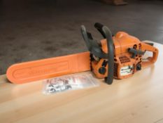 A Husqvarna 435 petrol chainsaw.