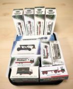 Eleven Atlas Editions Eddie Stobart models, boxed.