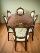 An Italian style high gloss dining table, 172 cm x 108 cm x 77 cm,