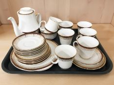 Twenty one pieces of Royal Grafton Majestic tea china.