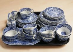 Thirty six pieces of Spode Italian tea and dinner wares.