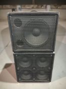 A pair of Laney RB115 speakers.