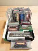 Fourteen Corgi die cast models including Original Omnibus.