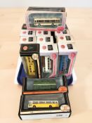 Approximately nineteen Exclusive First Editions boxed die cast buses.