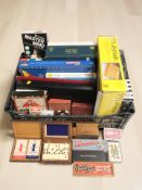 A quantity of games and puzzles, playing cards, etc.