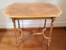 A 19th century French walnut occasional table,