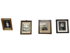 A 19th century monochrome engraving depicting a gentleman wearing a hat, 18 cm x 21 cm,