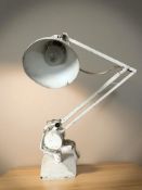 A 20th century enamelled metal angle poised lamp