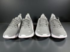 Two pairs of Puma Anzarun Lite junior trainers, grey, size 3.