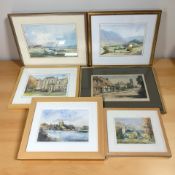 Martin Orchard (Contemporary) : Warkworth, watercolour, 20 cm x 27 cm,