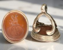 A Georgian gold seal,