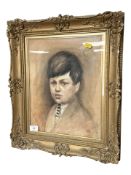 James Gray (1917-1947) : Self portrait, watercolour, 29 cm x 37 cm.