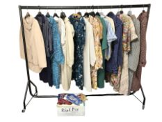 A group of vintage 1960's / 70's lady's woolen coats and dresses,