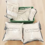 A group of White Company items including two cushions with cushion covers and two Morella beach