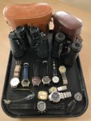 A pair of Safari 10x50 binoculars,