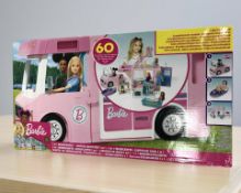 A Barbie 3-in-1 dream camper set.