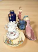 A Royal Crown Derby Derby Days porcelain tea for two,