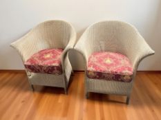 Two loom armchairs.