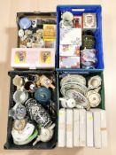 A large quantity of ceramics, collector's plates, figures,