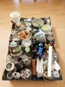 A large quantity of ceramics and dinner wares including Royal Worcester Evesham tea china,