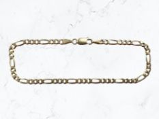 A 9ct gold bracelet, length 22.5cm. CONDITION REPORT: 4.