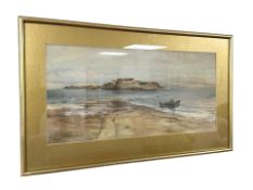 Joseph Jobling (1870 - 1930) : Cullercoats, watercolour, 50 cm x 24 cm.