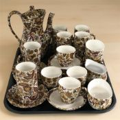 Twenty four pieces of Ceylon tea and coffee china.