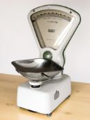 An Avery enameled grocer's scale.